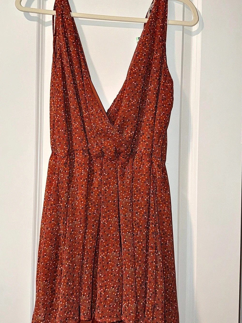 Papaya Floral Romper